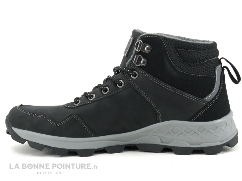Achat chaussures Route 66 Homme Boots, vente Route 66 PALMIER Noir - Basket montante Homme
