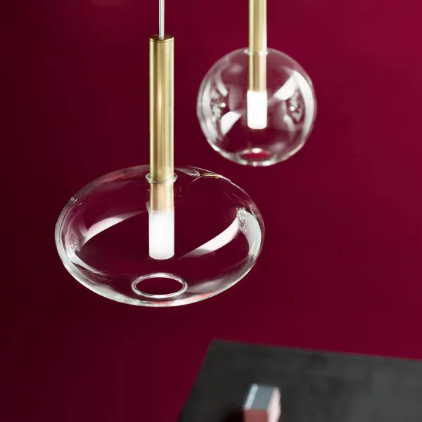 Il Fanale - Alchimia SP Cipolla - Lustre avec diffuseur en verre