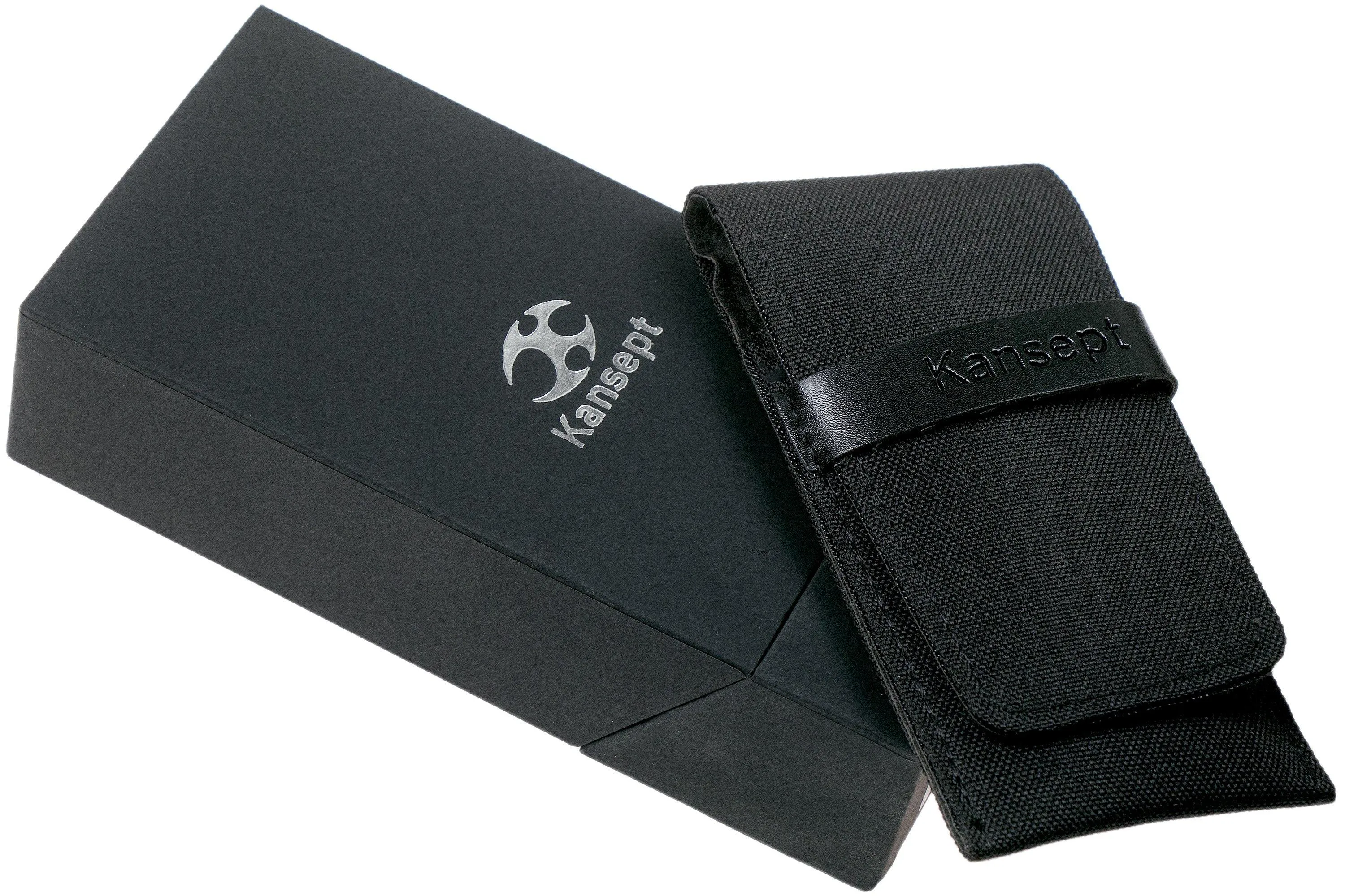 Kansept Foosa T2020T3 Black, Twill Carbonfiber couteau de poche, Rolf Helbig design