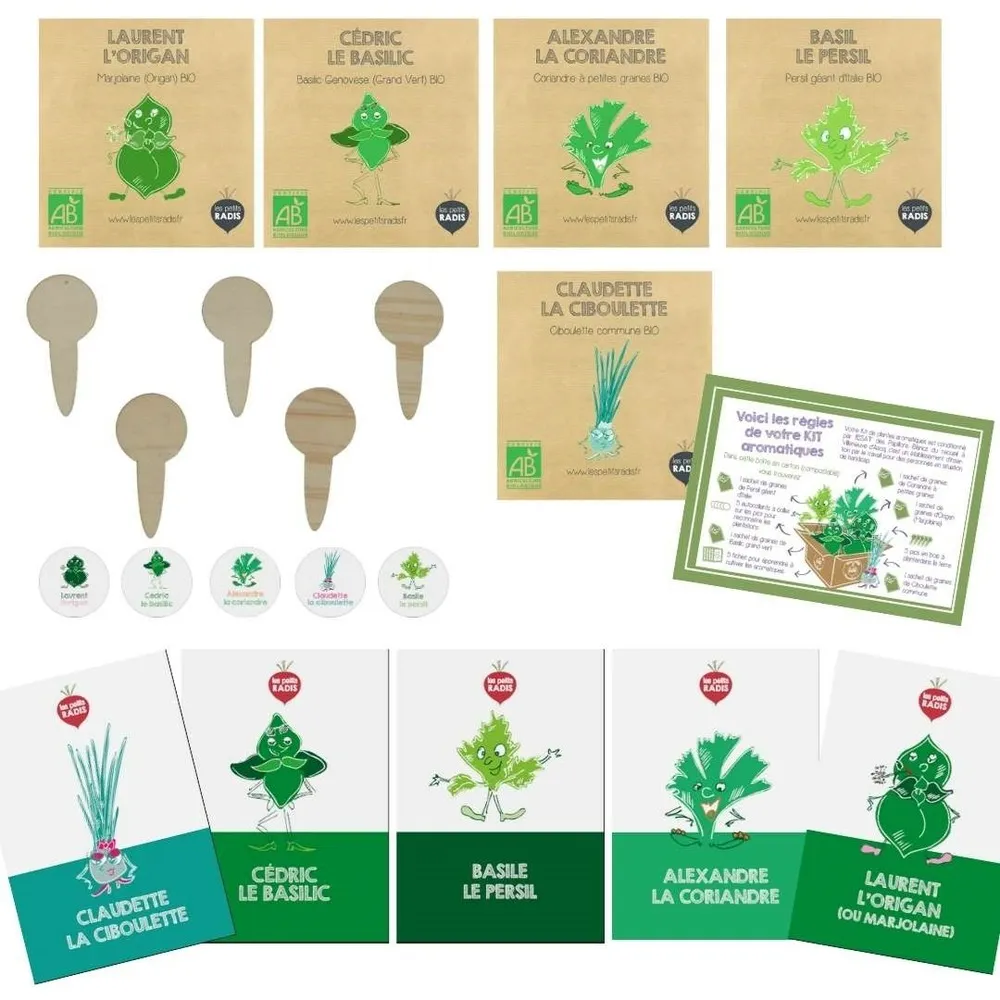 Kit herbes aromatiques des enfants