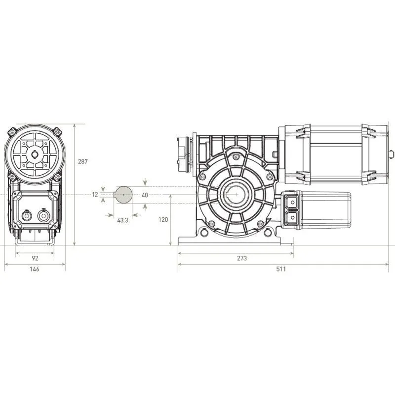 Moteur volet roulant-portail-garage