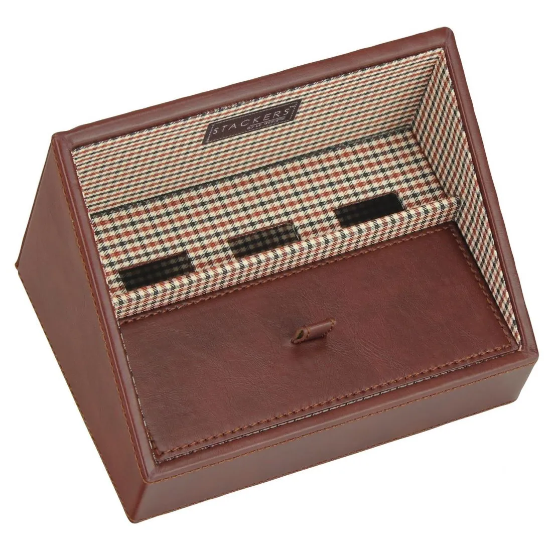 Plateau empilable valet stacker, Module1 Mini marron-Check, Base de charge