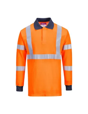 Polo résistant à la flamme avec norme RIS couleur : Orange taille M - PORTWEST - - FR76ORRMPORTWEST