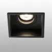 Spot Hyde 1XGU10 IP44 carré noir - Faro