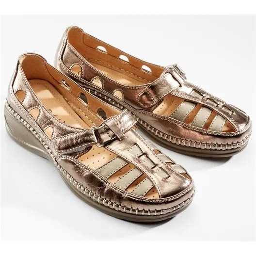 Trotteurs "Élisa" : blanc/argent ou bronze